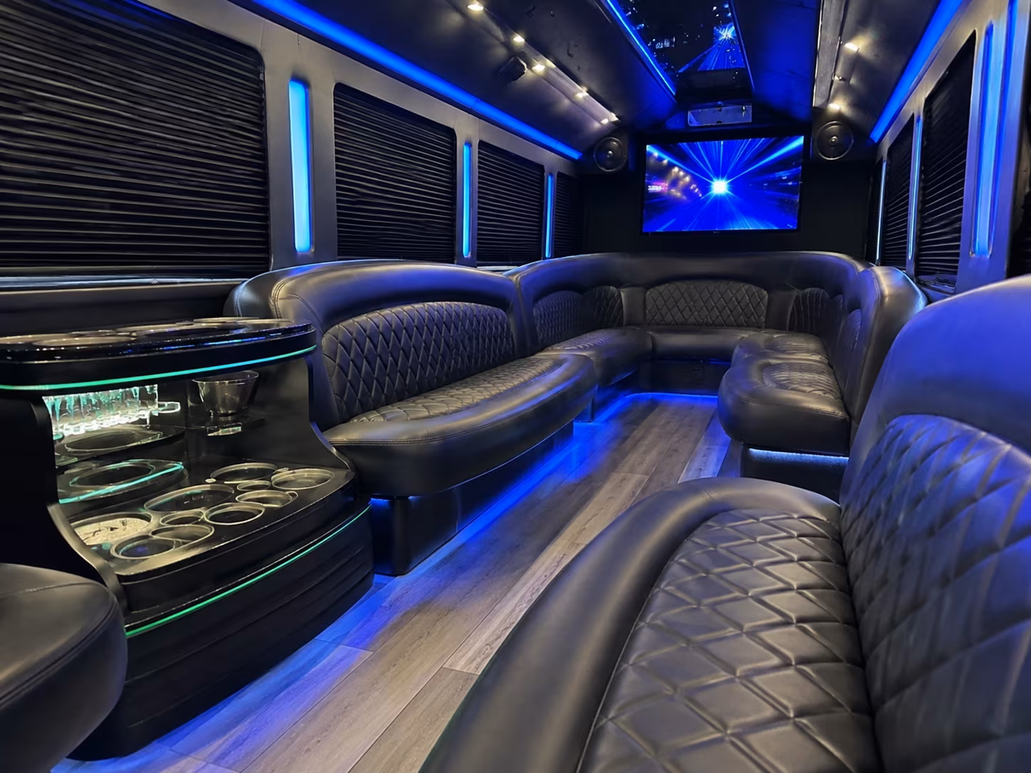 Arlington arlington prom party bus rental party bus exterior