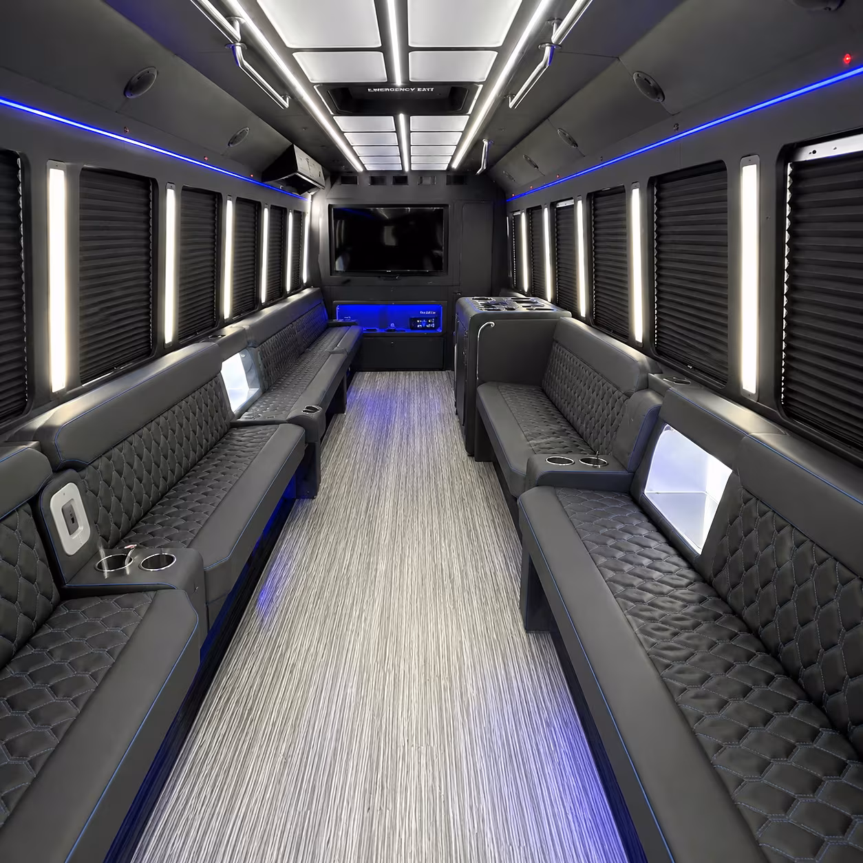 Arlington arlington prom party bus rental party bus interior