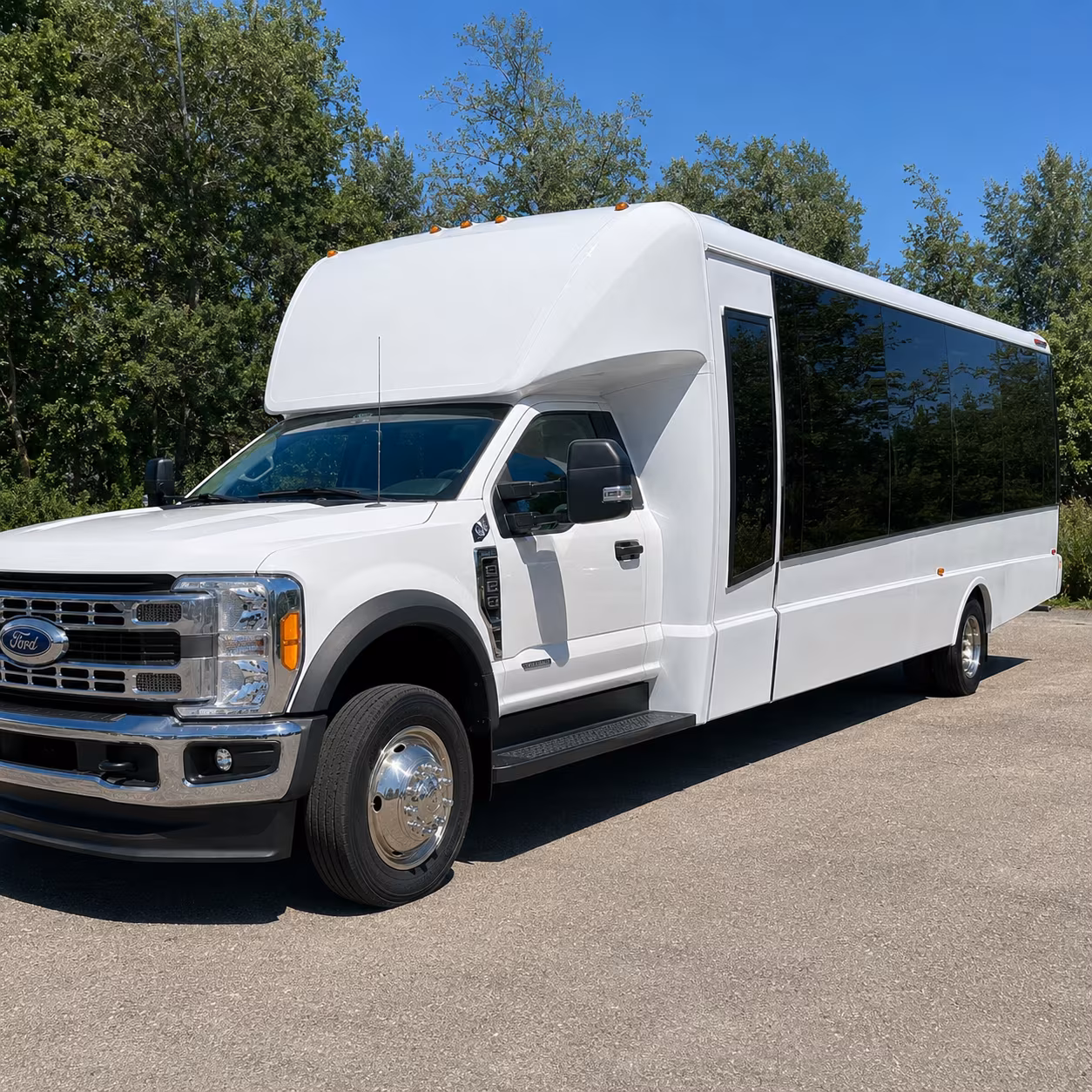 Arlington arlington school event bus rental party bus exterior