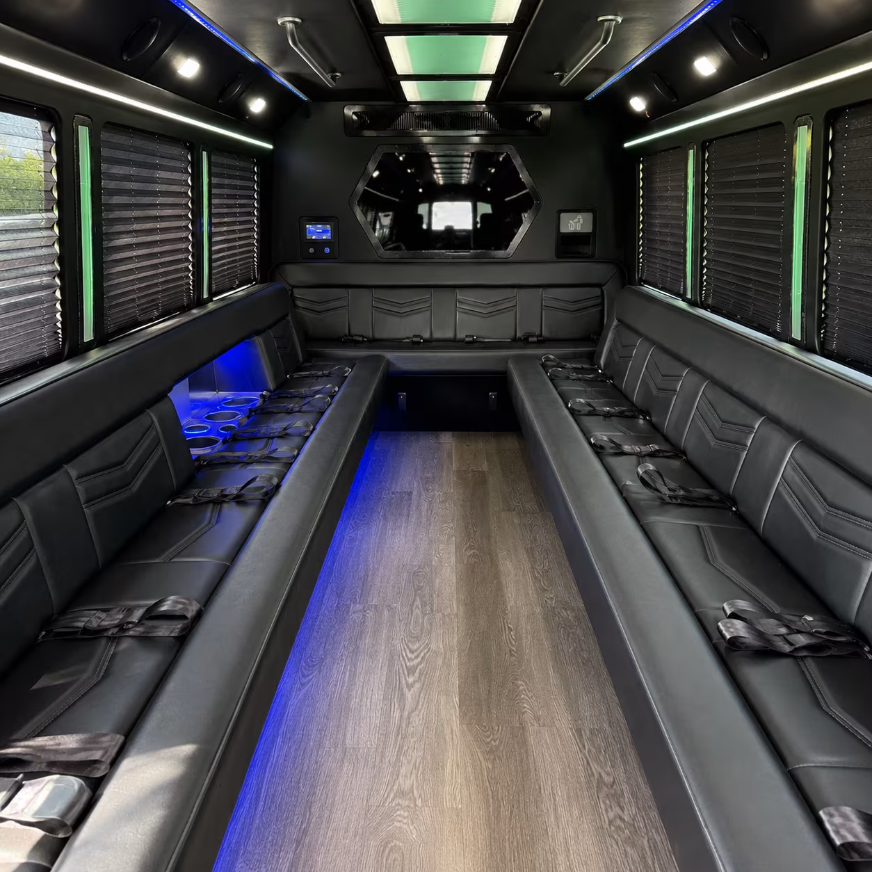 Arlington arlington sporting event party bus rental party bus exterior