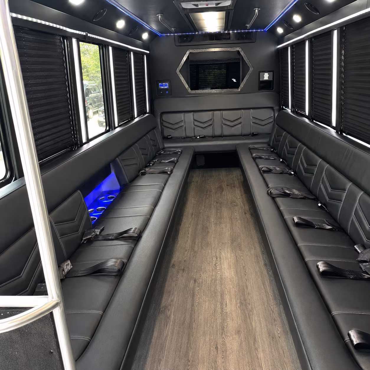 Arlington arlington wedding party bus rental party bus exterior