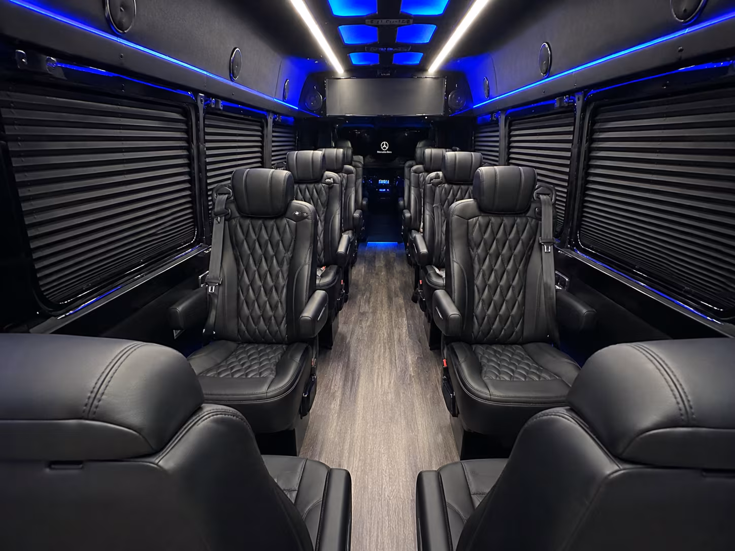 Arlington Corporate Transportation party bus interior