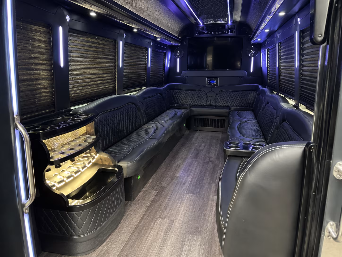 Arlington Wedding Transportation onboard seating