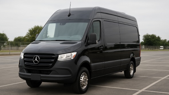 Exterior of Arlington Party Bus Company's 14 Passenger Sprinter Limousine in Arlington