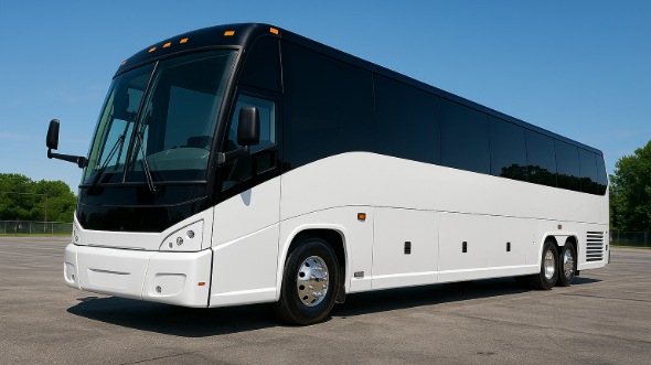 Exterior of Charter Bus Company Arlington's 54 Passenger Charter Bus in Arlington