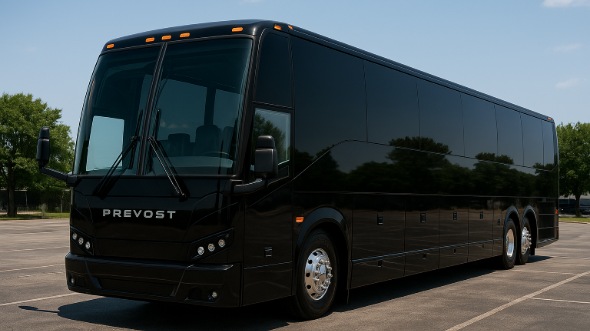Exterior of Charter Bus Company Arlington's 55 Passenger Charter Bus in Arlington