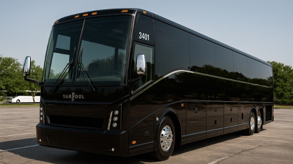 Exterior of Charter Bus Company Arlington's 56 Passenger Charter Bus in Arlington